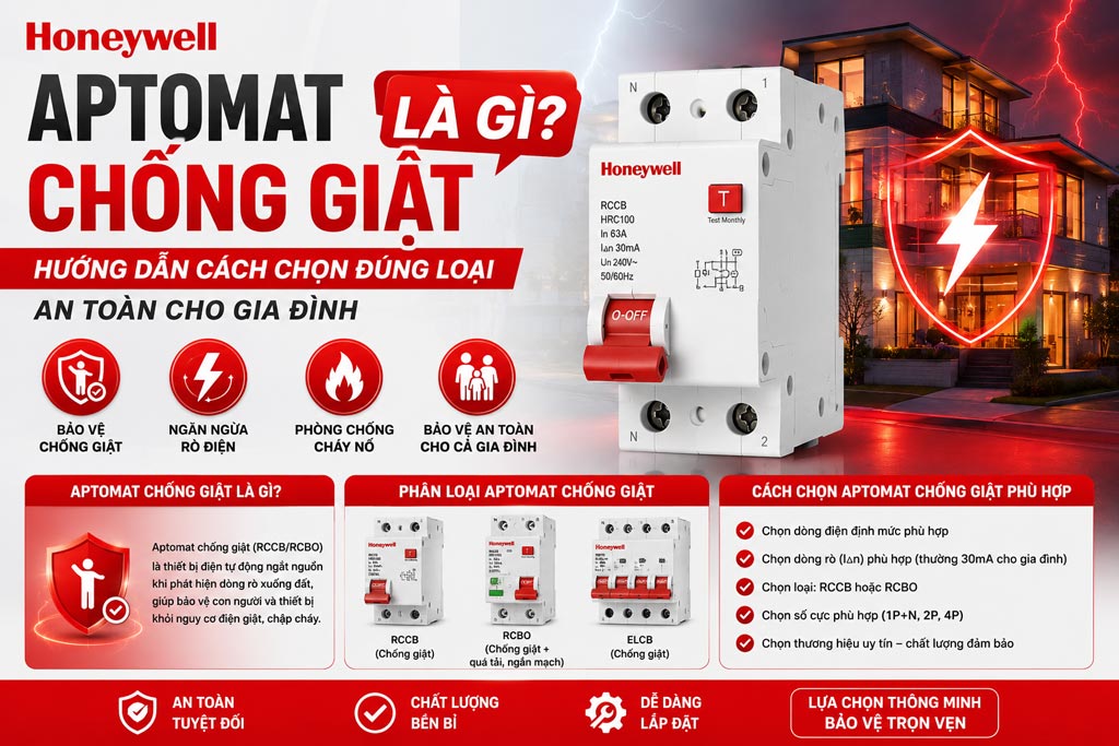 Aptomat Chống Giật Là Gì? Hướng Dẫn Cách Chọn Đúng Loại An Toàn Cho Gia Đình