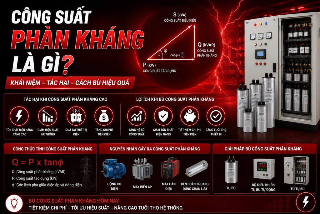 Công Suất Phản Kháng Là Gì? Tại Sao Phải Bù Công Suất Phản Kháng?